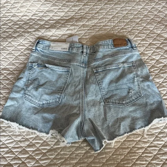 NWT American Eagle Curvy Mom Short Strigid 12 - Picture 3 of 7